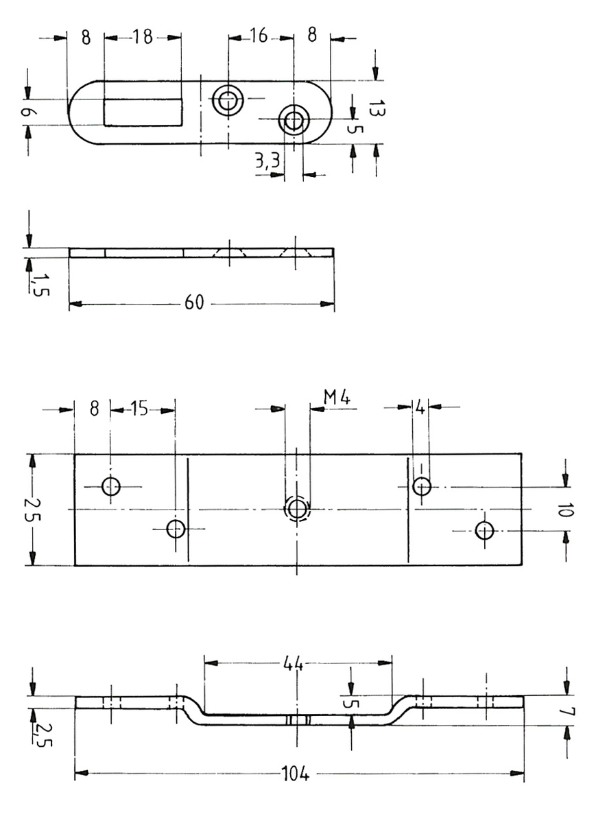Hang-on-bracket / Fastening Plate