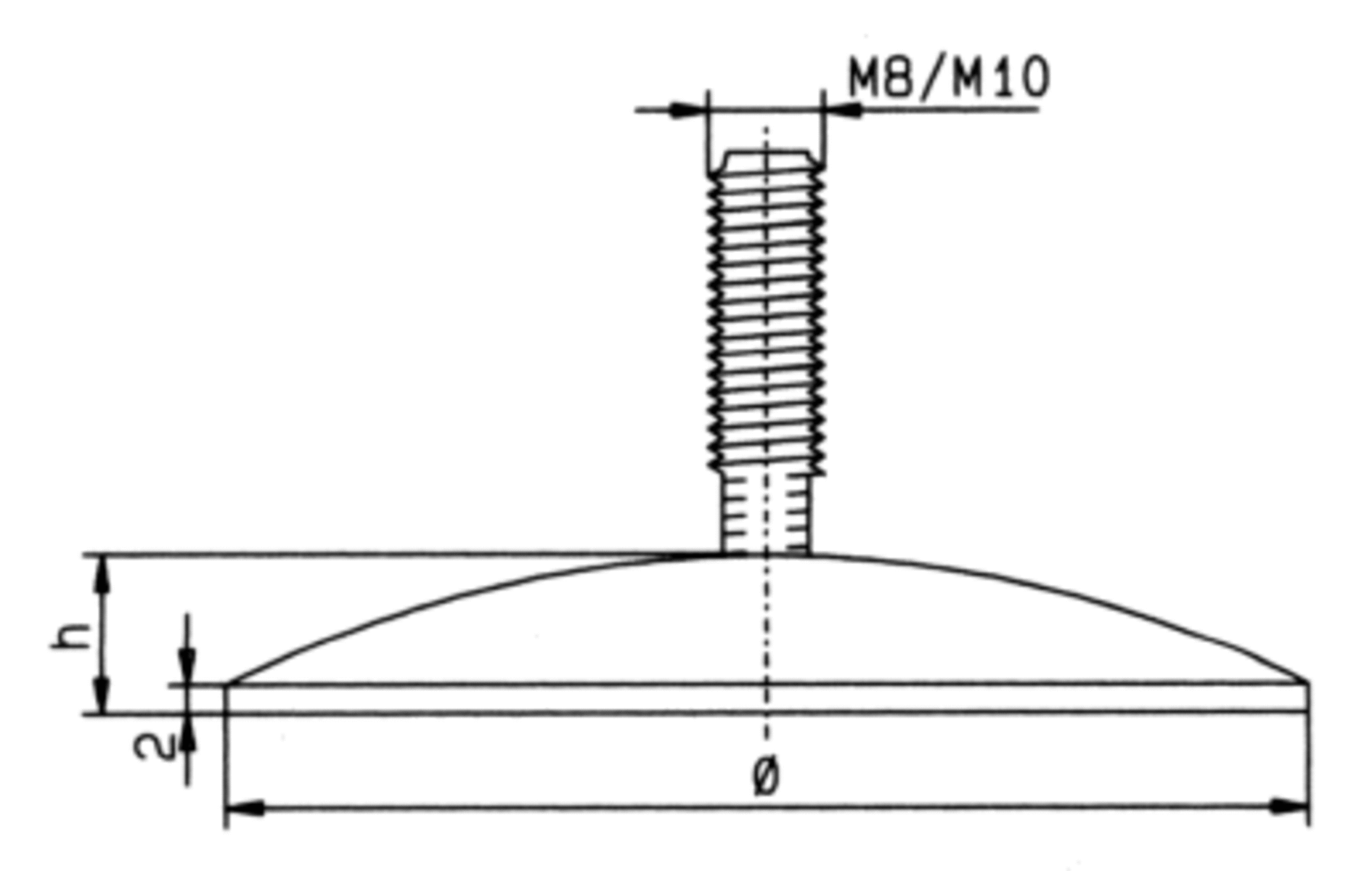 Edelstahl-Höhenversteller 