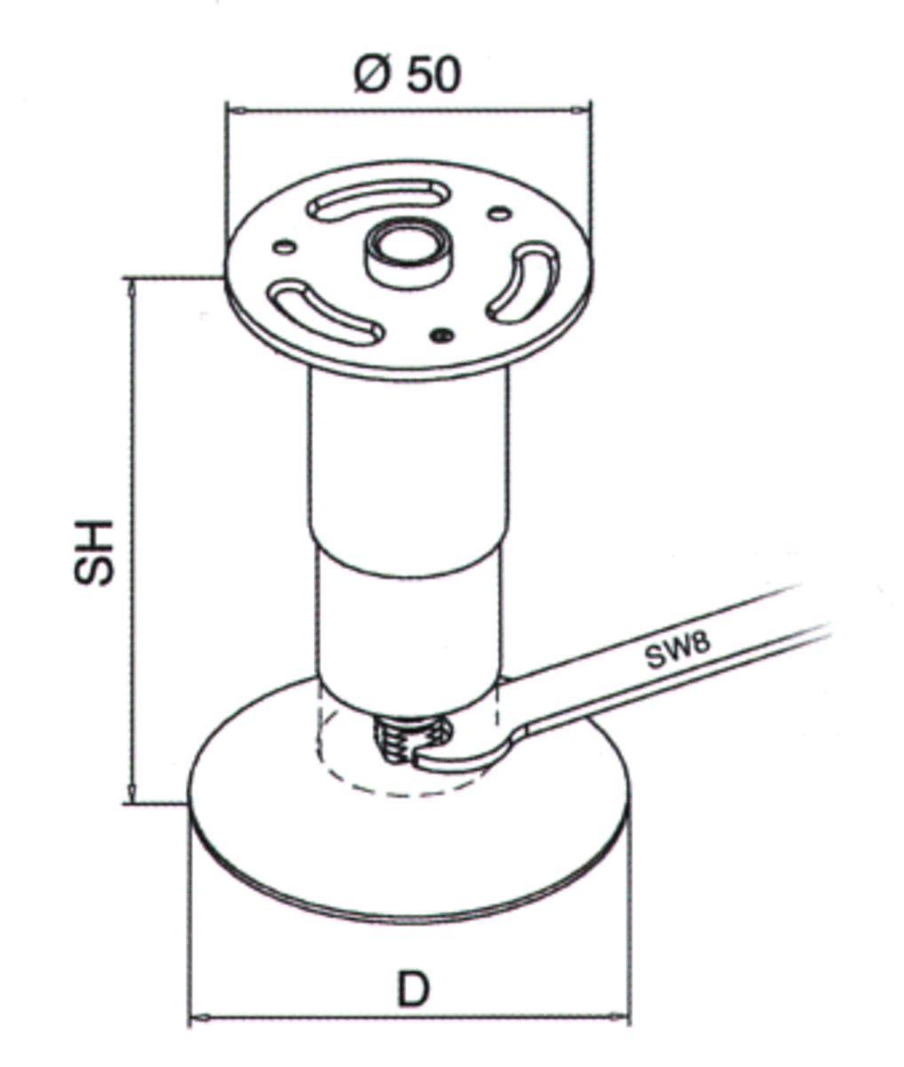 Stainless Steel Mounting Foot