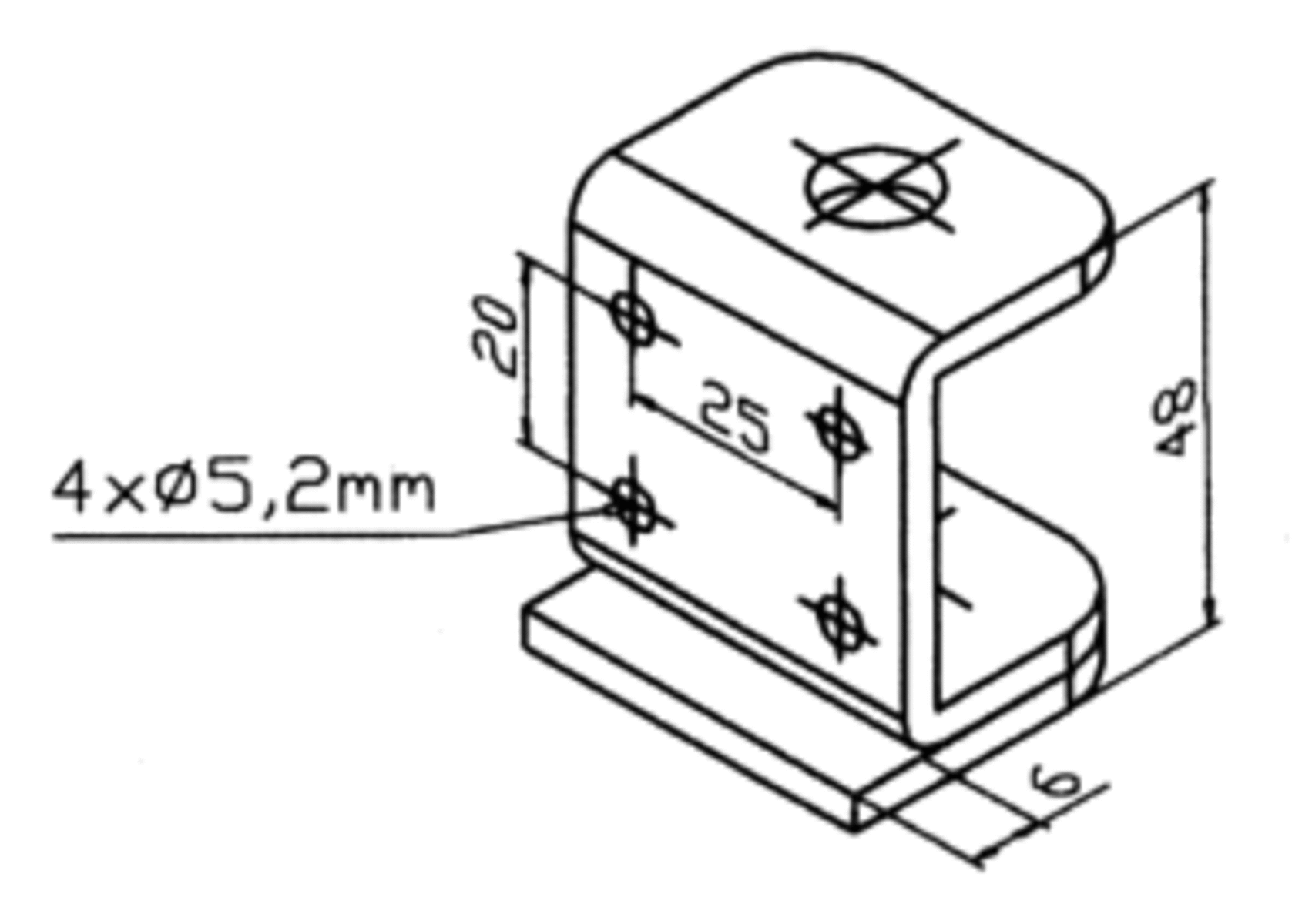 Höhenversteller-U-Winkel 