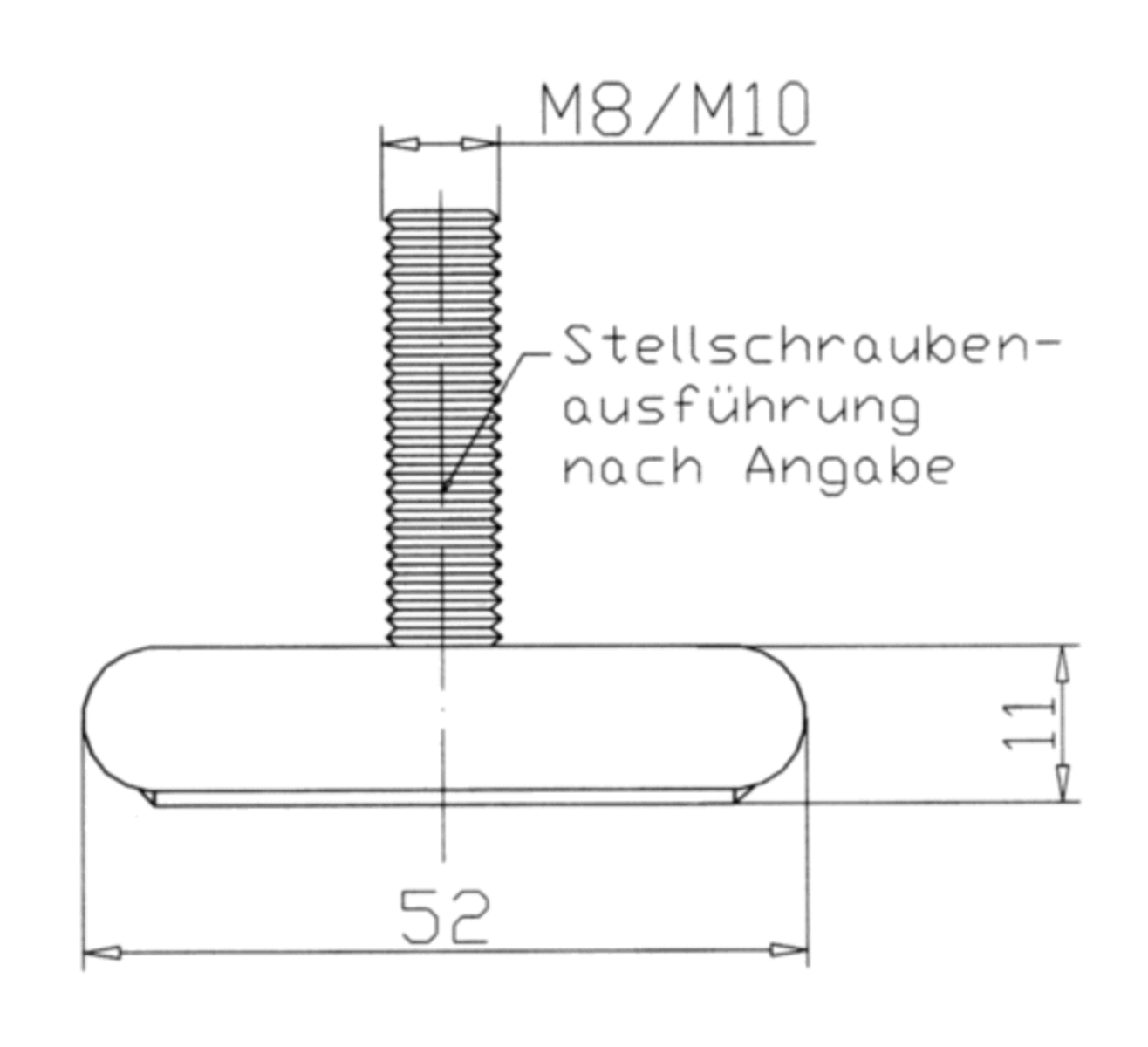 Edelstahl-Höhenversteller STABIL